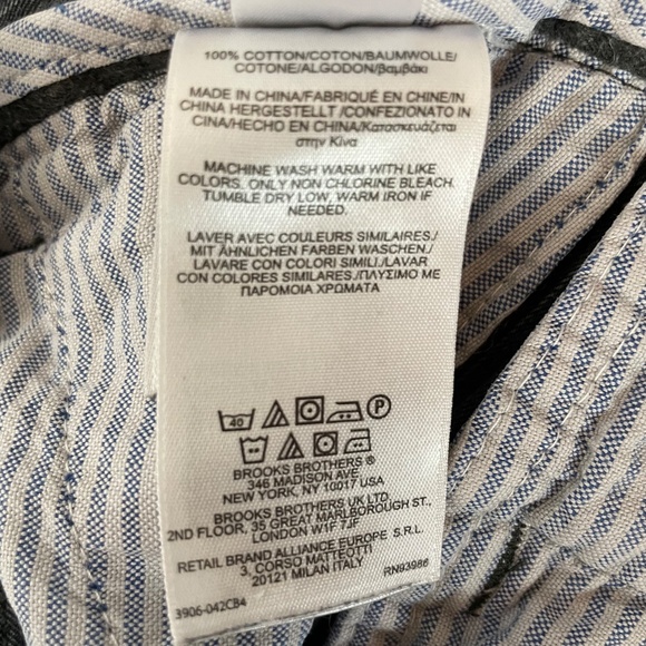 Brooks Brothers gray pinstripe trousers - Picture 5 of 5